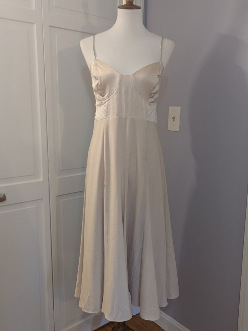 Express Dress Vintage Inspired Slip Bustier Top Underwire Open Back